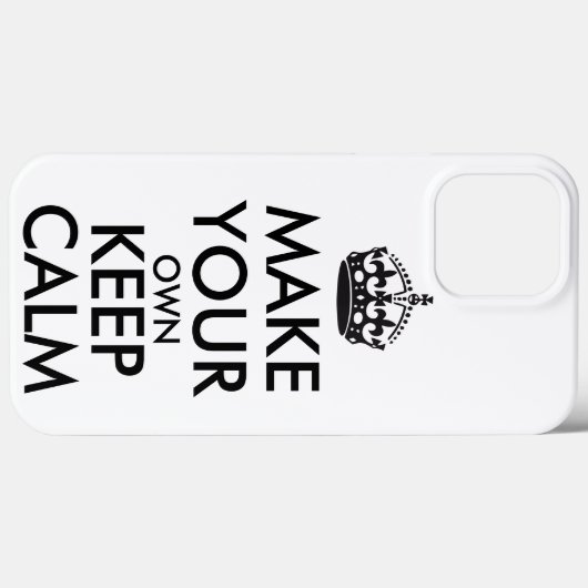 Make your own keep calm - black Case-Mate iPhone case (Achterkant (horizontaal))