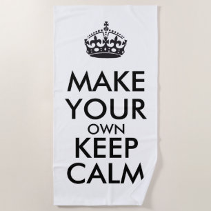 Make your own keep calm - black poster strandlaken