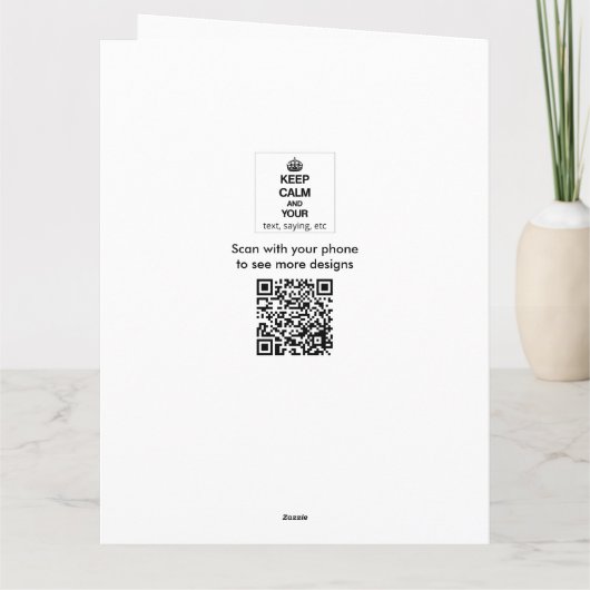 Make Your Own Keep Calm Giant Cards Template Kaart (Achterkant)