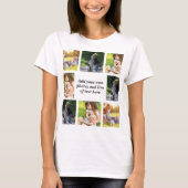 Make your own photo collage and text   t-shirt (Voorkant)