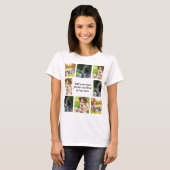 Make your own photo collage and text   t-shirt (Voorkant volledig)