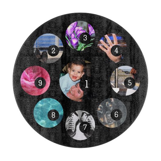 Make your own photo decor easily with 9 images snijplank (Voorkant)