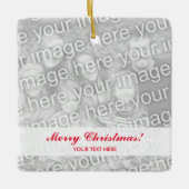 Make your own square Christmas Foto ornament (Voorkant)
