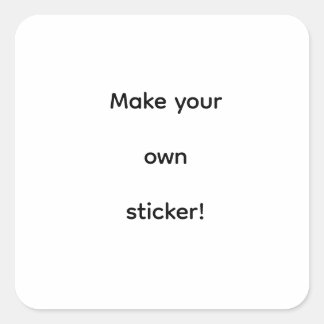 Make your own Sticker! Vierkante Sticker