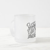 make your self better then last year  matglas koffiemok (Voorkant links)