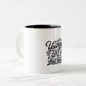 make your self better then last year tweekleurige koffiemok (Voorkant links)