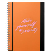 Make Yourself a Priority Self Care Journal Notitieboek (Voorkant)