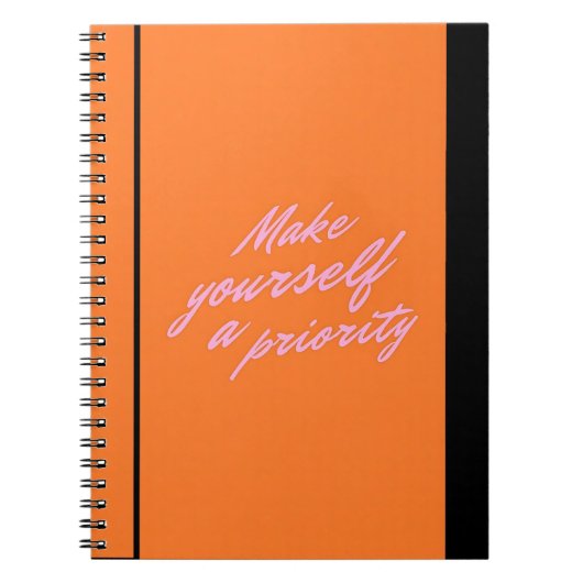 Make Yourself a Priority Self Care Journal Notitieboek (Voorkant)