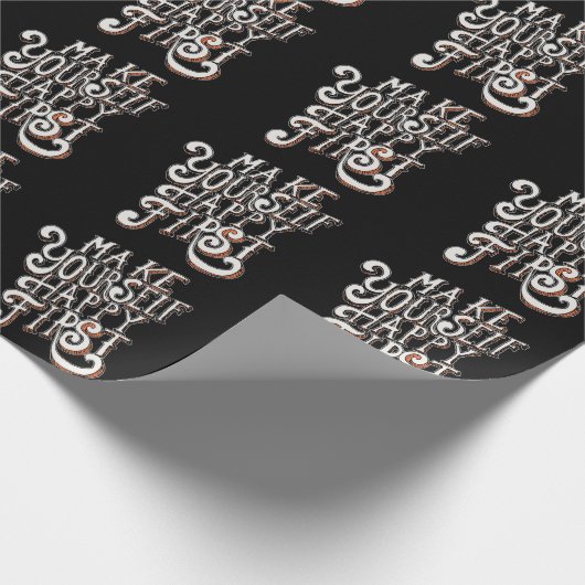 Make Yourself Happy First Cadeaupapier (Hoek)