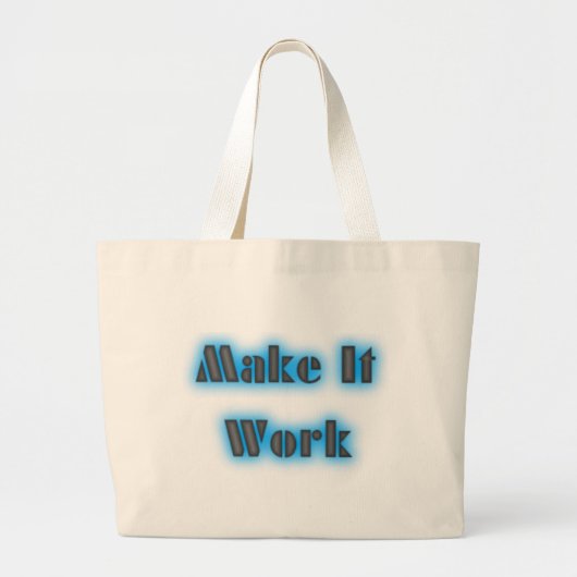 makeiworkBLUE3BIGGGER Grote Tote Bag (Voorkant)
