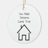 Makelaar Bedankt Cadeau Gepersonaliseerd Keramisch Ornament (Links)