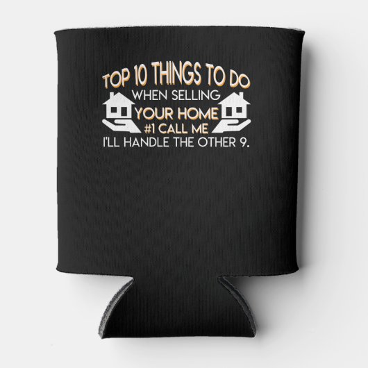 makelaar bij de verkoop van uw huis bel me blikjeskoeler (Voorkant)