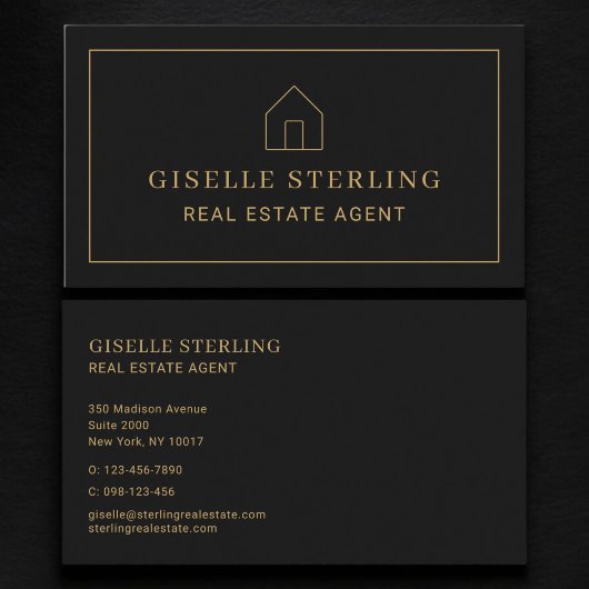 Makelaar Black Gold House Visitekaartje