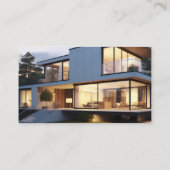 Makelaar Blauw Visitekaartje (Achterkant)