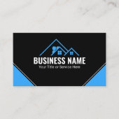 Makelaar Blauwe Huis Logo Visitekaartje (Voorkant)