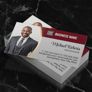 Makelaar Bourgondië Red Professional Foto Visitekaartje