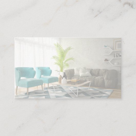 Makelaar | Bouwlogo | Wooninterieur Visitekaartje (Achterkant)