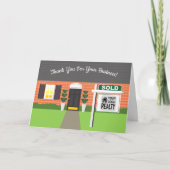 Makelaar Brick House Verkocht Teken Dank U Kaart (Voorkant)