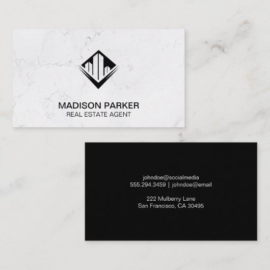 makelaar | Commercieel particulier vastgoed | Clas Visitekaartje (Voorkant / Achterkant)