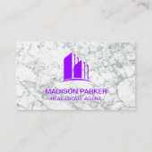 makelaar | Commerciële eigendommen | Marmer Visitekaartje (Voorkant)