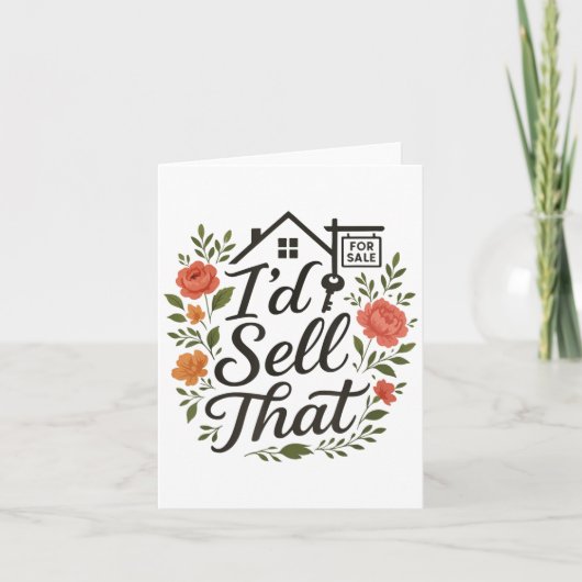 Makelaar Daar Zou Ik Verkopen  Kaart (Voorkant)