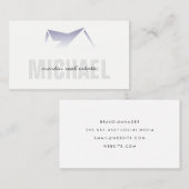 Makelaar | Dakrandpictogram Gradiënt Visitekaartje (Voorkant / Achterkant)