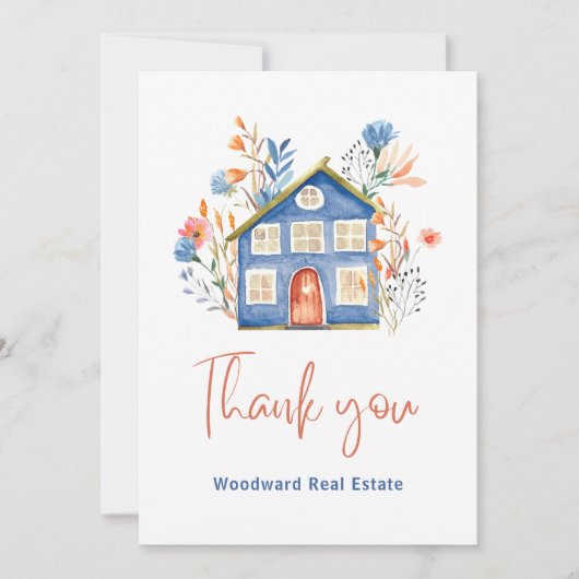 makelaar dank u | Stijlvolle klantwaardering Kaart (Voorkant)