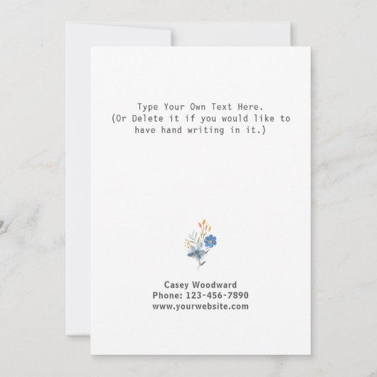 makelaar dank u | Stijlvolle klantwaardering Kaart (Achterkant)