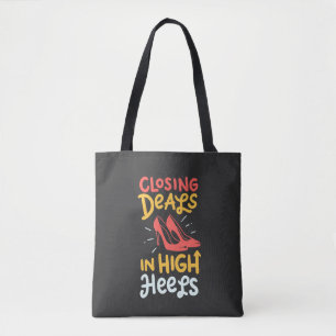 Makelaar - Deals sluiten op hoge hakken Tote Bag