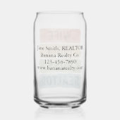 Makelaar Echtgenote Moeder Baas Aangepaste Zakelij Blikvorm Glas (Achterkant)