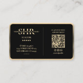 Makelaar Faux Crown Gold Key Trim Hypotheek Modern Visitekaartje (Achterkant)