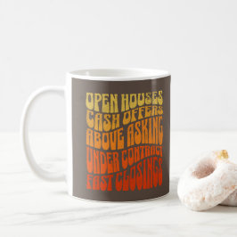 Makelaar Favoriete Onroerend Goed Groovy Retro Boh Koffiemok