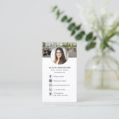 Makelaar Foto Logo Social Media Visitekaartje (Staand voorkant)