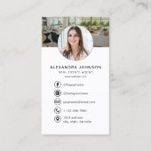 Makelaar Foto Logo Social Media Visitekaartje (Voorkant)