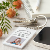 Makelaar Foto QR Code Zakelijke Kaart Sleutelhanger (Voorkant Rechts)