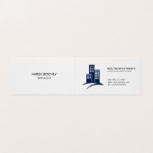 makelaar | Gebouwen | makelaardij Visitekaartje (Buitenkant ongevouwen)