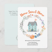 Makelaar Gefeliciteerd met nieuwe huiseigenaar Bedankkaart (Voorkant / Achterkant)