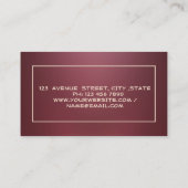 Makelaar Glitter House Roof Bourgondië Visitekaartje (Achterkant)