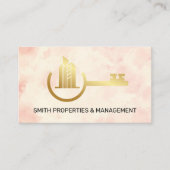 Makelaar | Gold Properties Key Logo Afsprakenkaartje (Voorkant)