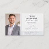 Makelaar Gray Foto Professioneel Visitekaartje (Voorkant)