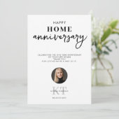 Makelaar Happy Home Jubileum Bedankkaart (Staand voorkant)