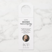 Makelaar Happy Home Jubileum Flessenhanger (Voorkant)