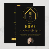 Makelaar Happy Home Jubileum Notitiekaartje (Voorkant / Achterkant)