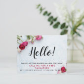 Makelaar HELLO CARD Aankondigingskaart (Staand voorkant)