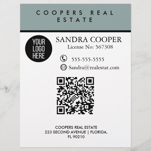 Makelaar HELLO CARD winkelbord Flyer (Achterkant)