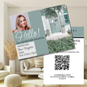 Makelaar HELLO CARD winkelbord Flyer