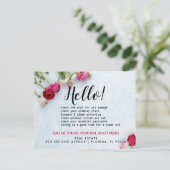 Makelaar HELLO Lente checklijst Aankondigingskaart (Staand voorkant)