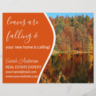 Makelaar HERFST  CARD winkelbord Flyer