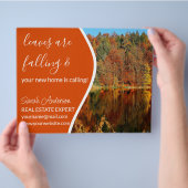 Makelaar HERFST  CARD winkelbord Flyer (Hand)