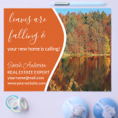 Makelaar HERFST  CARD winkelbord Flyer (Enkel)